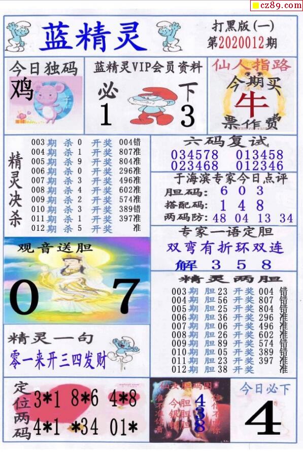 2020012期3d图谜汇总(五)