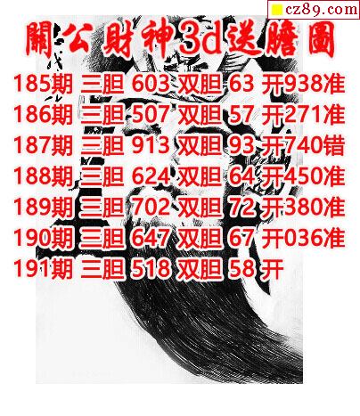 2021191期3d图谜汇总(九)_牛彩网