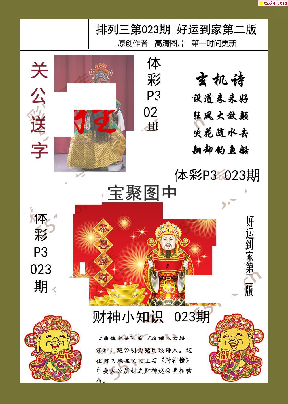 体彩p3图谜