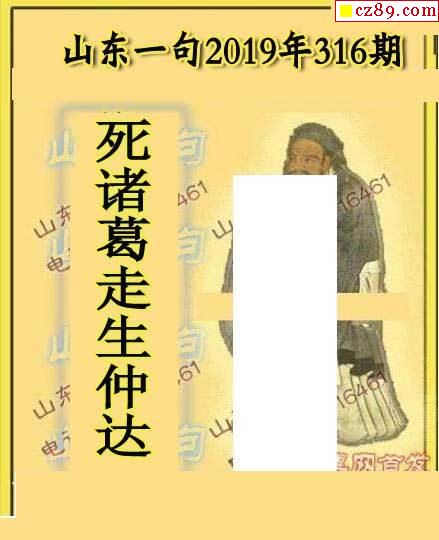 2019316期山东真言山东一句2