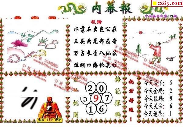 内幕报2021039期福彩3d图谜2