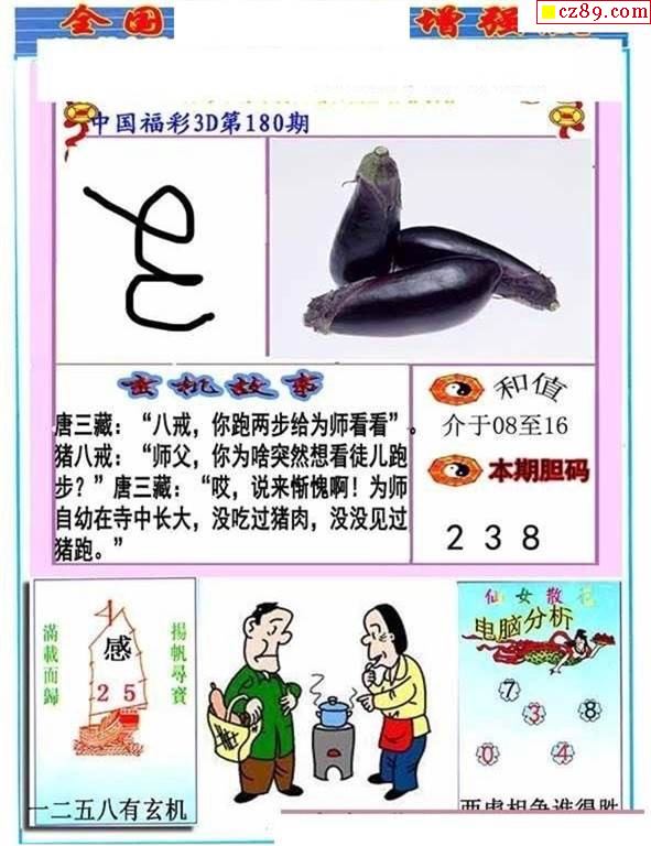 清清漫玄2021180期3d图谜