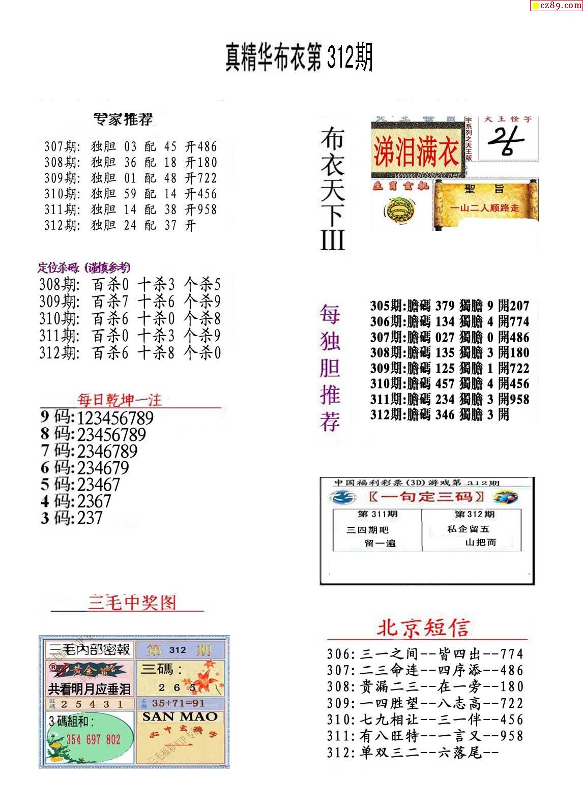 291期3d图谜报图片